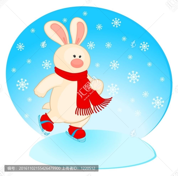 卡通小玩具兔子