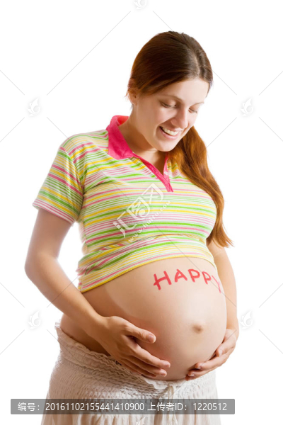 孕婦肚子上的快樂