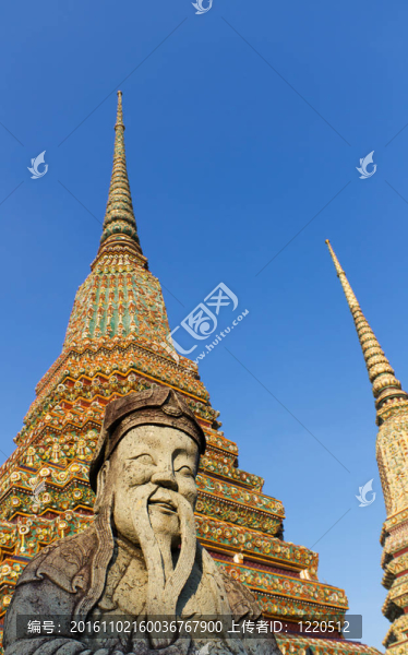 泰國(guó)建筑在Wat,Pho曼谷