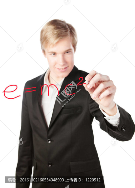 金發(fā)帥哥畫(huà)公式