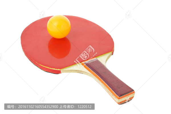 乒乓球拍和球