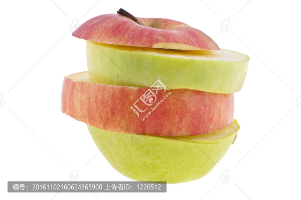 白色背景上的蘋果