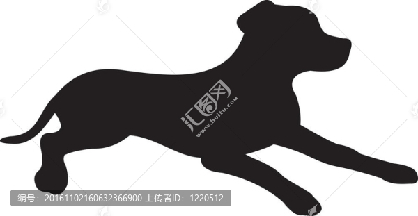 狗剪影