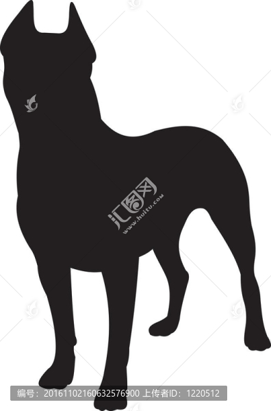 狗剪影