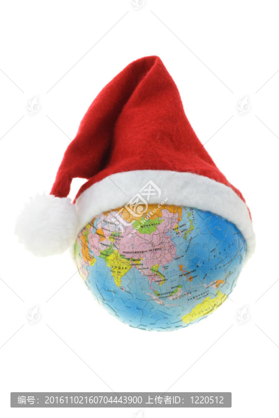 戴著Santa帽子的世界