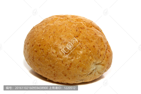 一塊面包和白色的面包卷