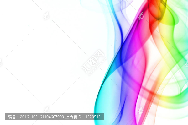 抽象煙霧在白色的