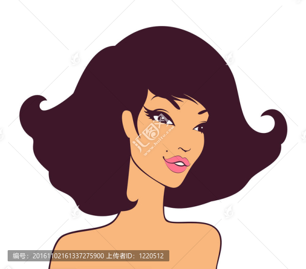 復(fù)古風(fēng)格的女孩。