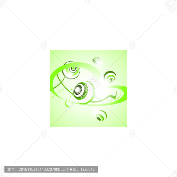 摘要綠色背景