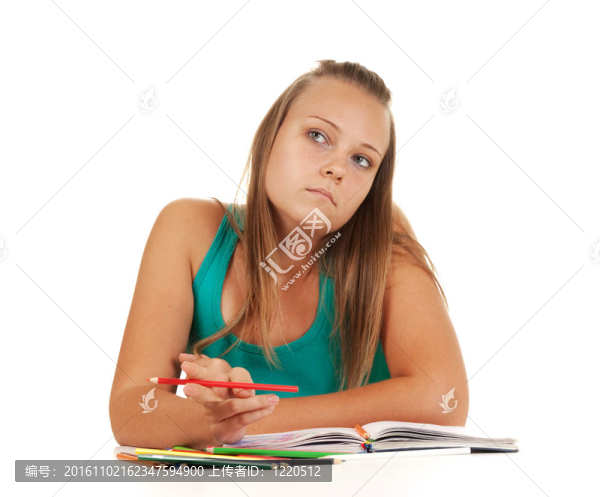 年輕的女學生
