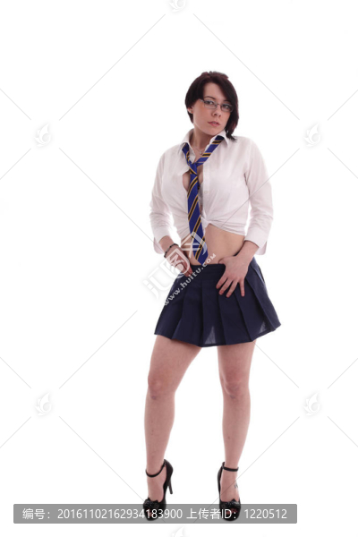 化妝的女生