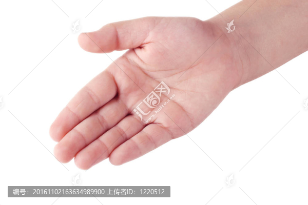 兒童右手掌