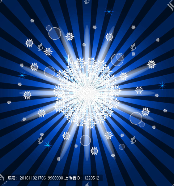 天空與光線和雪花
