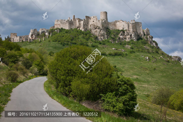 Spissky,hrad,castle在斯洛伐克聯(lián)合國教科文組織列入世界遺產(chǎn)的紀念碑；
