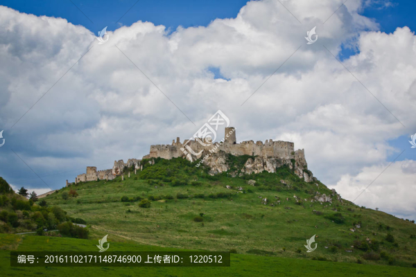 Spissky,hrad,castle在斯洛伐克聯(lián)合國(guó)教科文組織列入世界遺產(chǎn)的紀(jì)念碑；