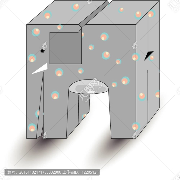 卡通大象男孩