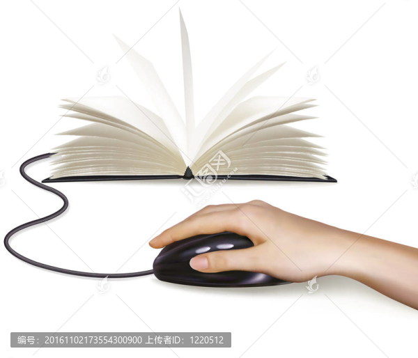 用電腦鼠標(biāo)和書籍
