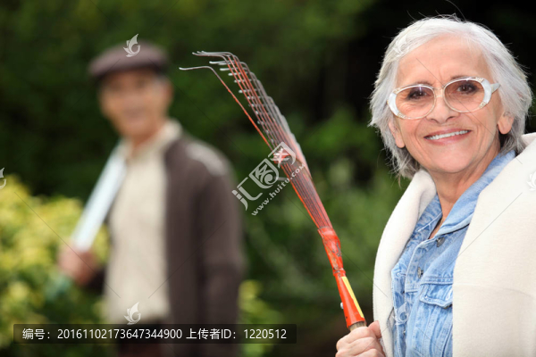 老年夫婦園藝