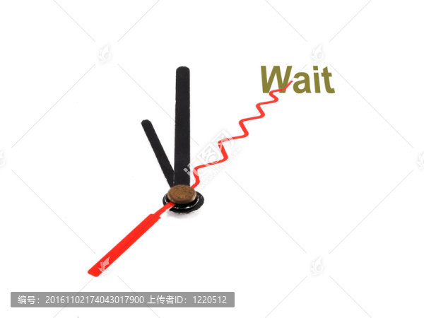 在白色背景上等待的時(shí)間很長(zhǎng)