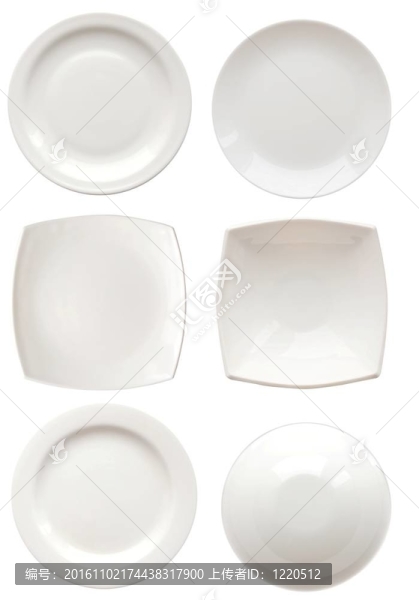 白色的盤子