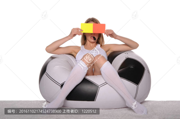 漂亮的足球和足球迷