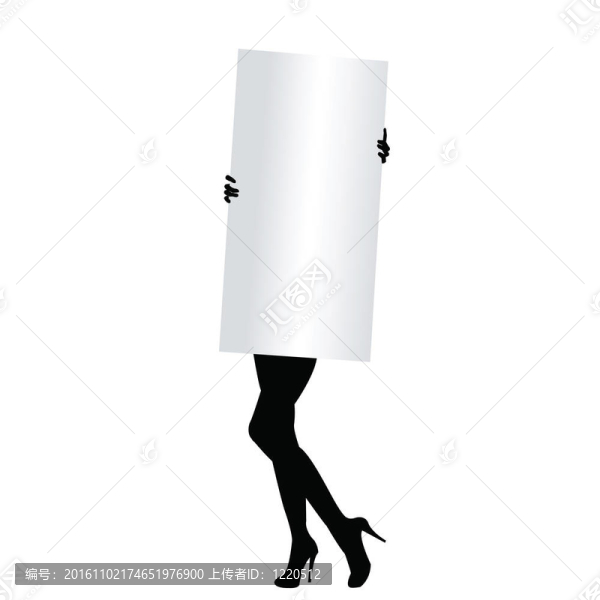 性感的女人拿著一面旗幟