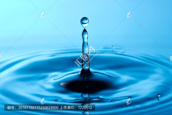 滴落入水中