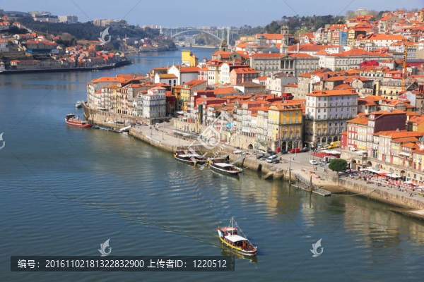 葡萄牙。波爾圖市。斗羅河景堤