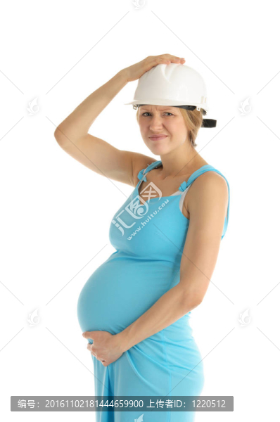失意的孕婦頭盔