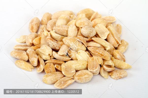 關(guān)閉白色背景的花生工作室特寫圖片
