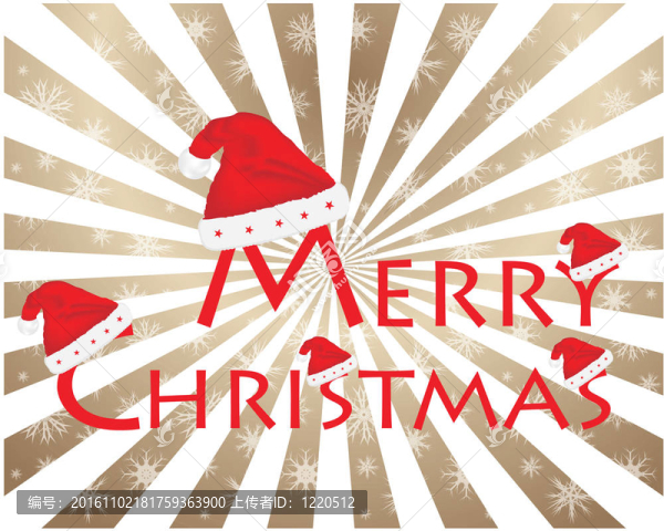 圣誕背景與santa帽