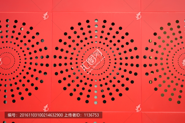 紅色外墻裝飾