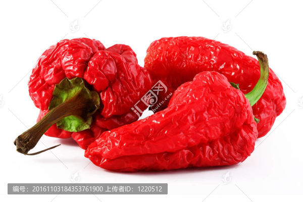 曬干的紅辣椒