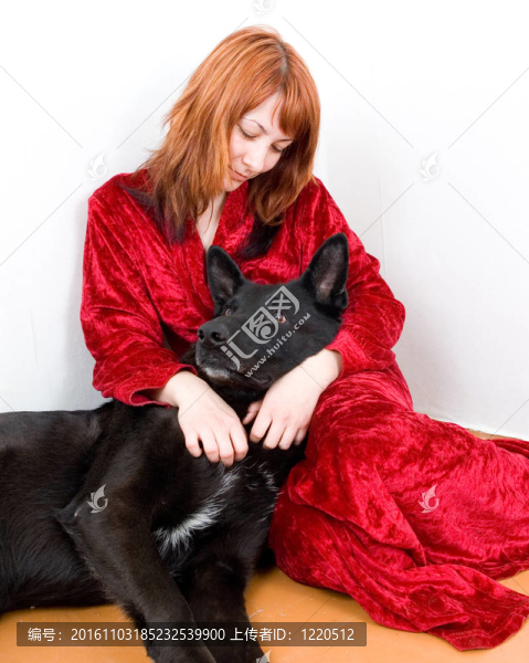 抑郁與狗的女人