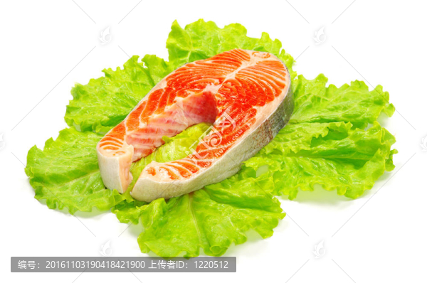 三文魚和生菜
