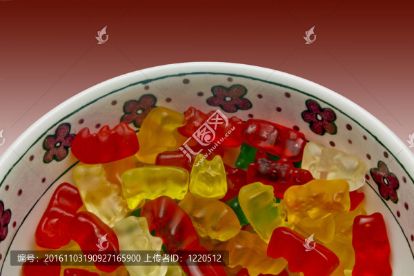 彩色軟心豆粒糖組