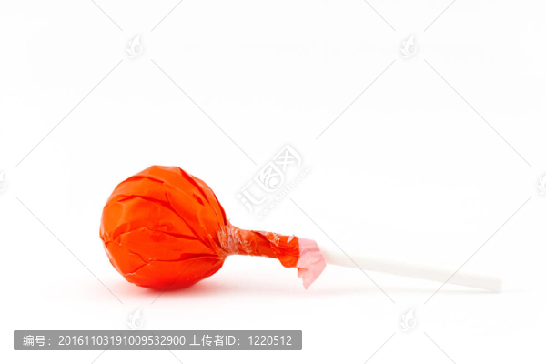 橙色的棒棒糖