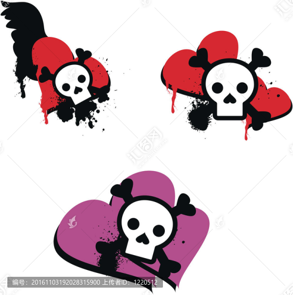 心skull2