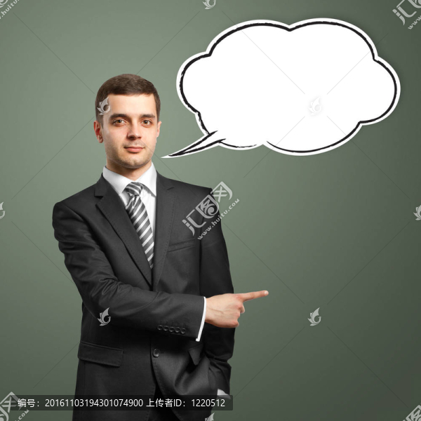 男性與言語泡沫