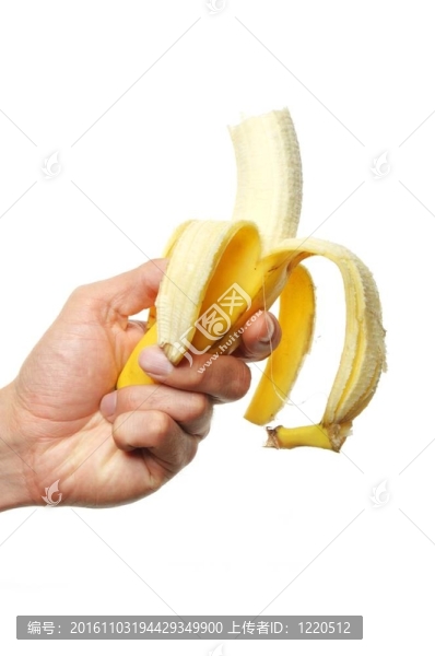 剝了皮的香蕉