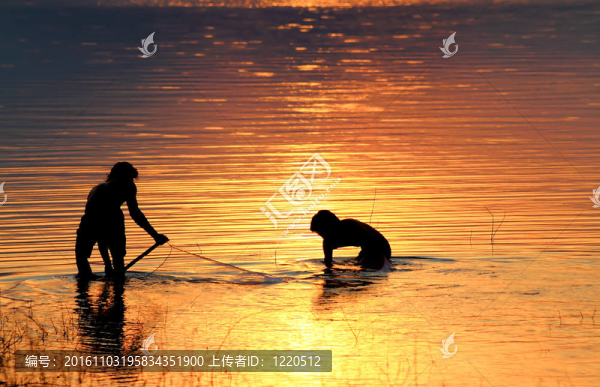 日落釣魚網(wǎng)
