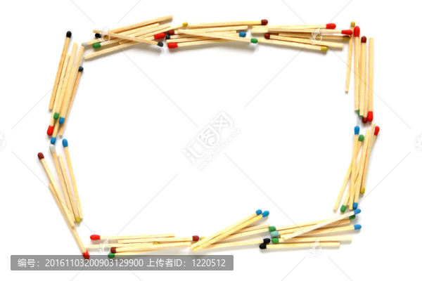 由火柴制成的框架