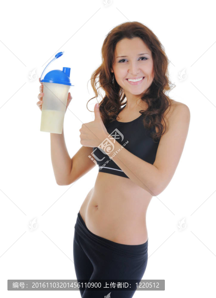 運動的年輕女人