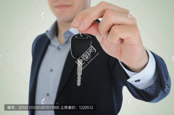 商人給車鑰匙