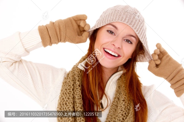 美女穿保暖冬裝