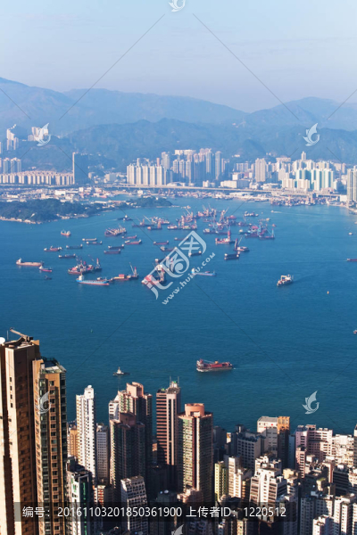 香港市從Victoria峰