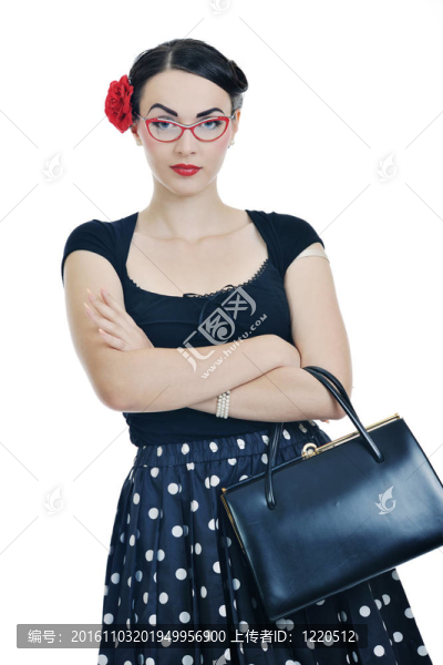 美麗的年輕女性白人孤立