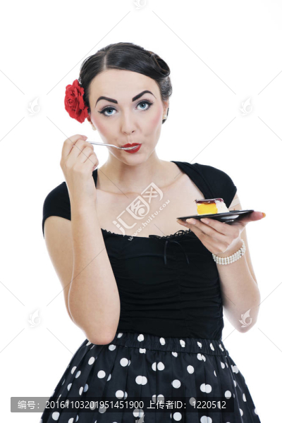 美麗的年輕女性白人孤立