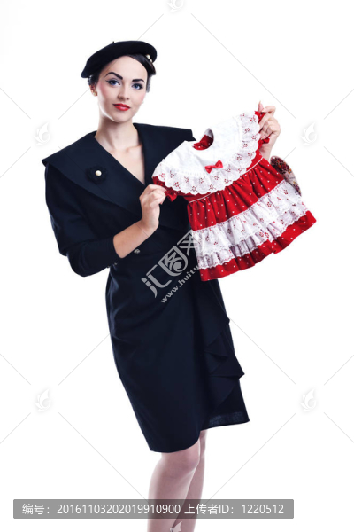 漂亮的年輕女人化妝