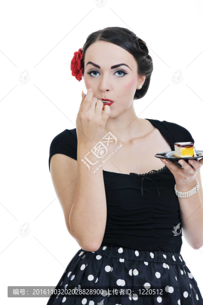 美麗的年輕女性白人孤立